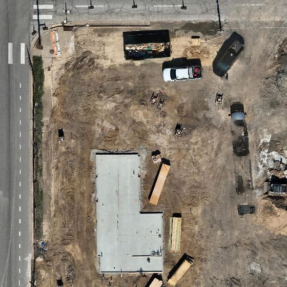 Construction site from above, Oct 8