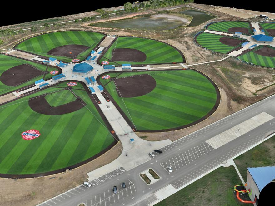 Aerial site survey of the Goddard Sports Complex
